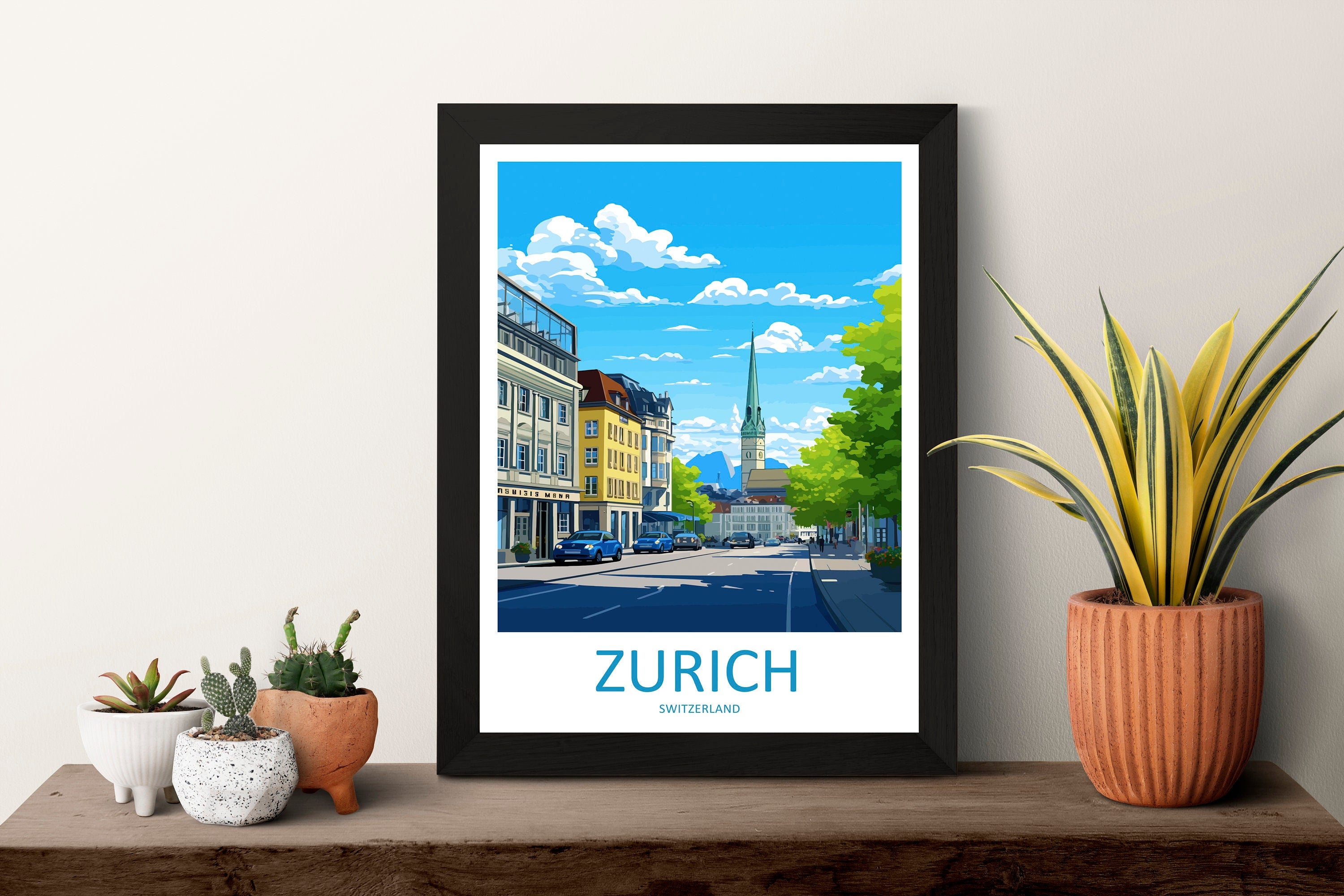 Zurich Travel Print