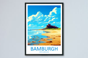 Bamburgh Castle Travel Print