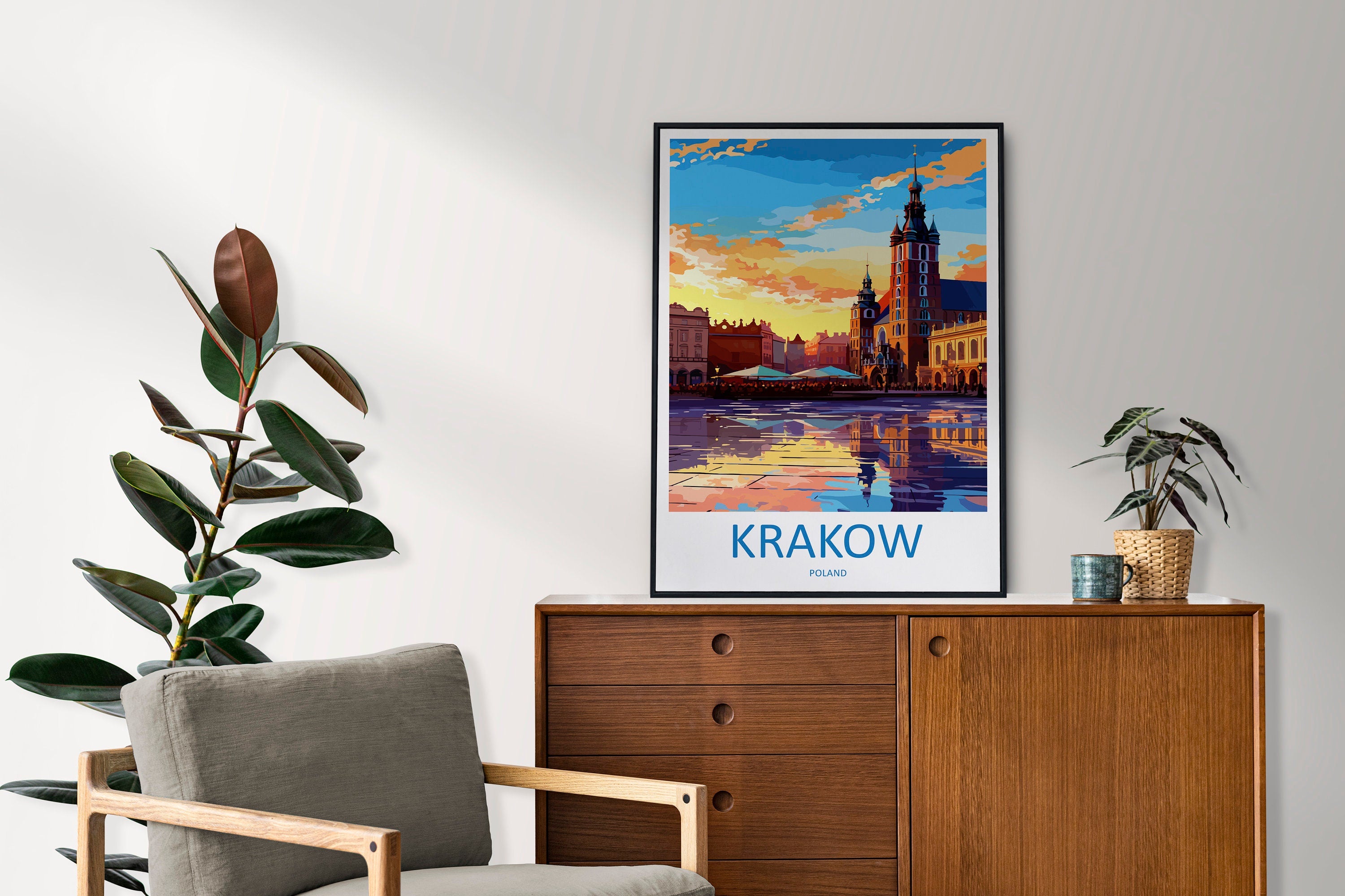 Krakow Travel Print