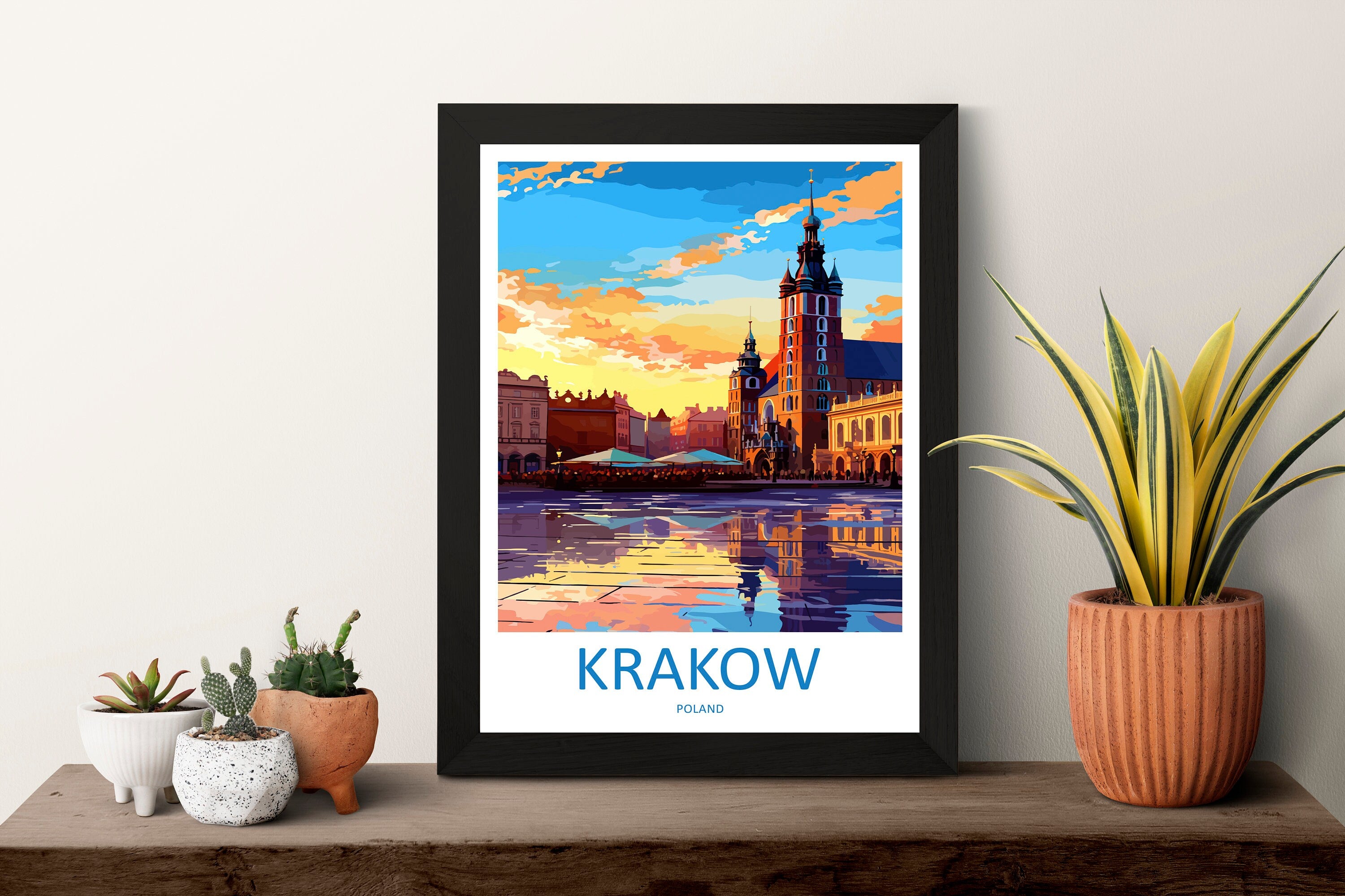 Krakow Travel Print