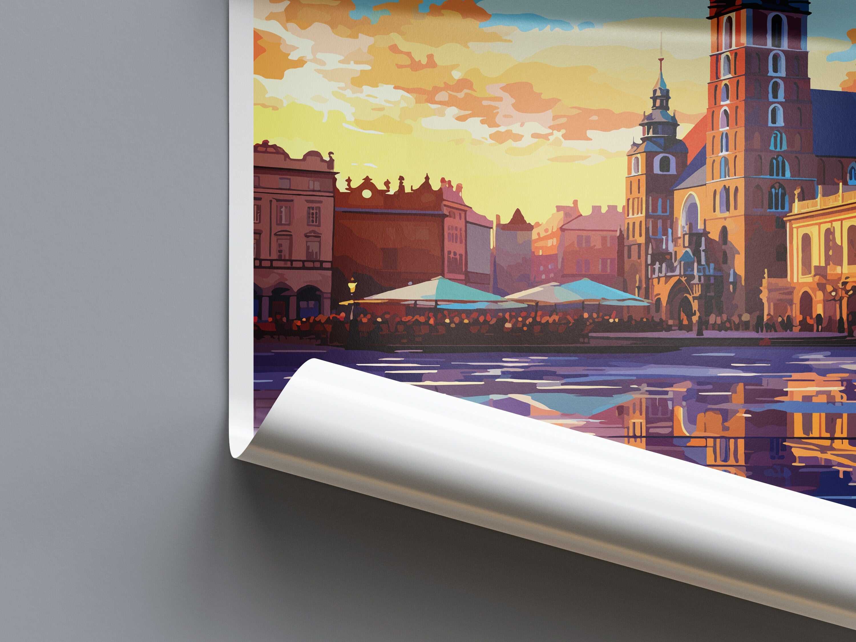 Krakow Travel Print