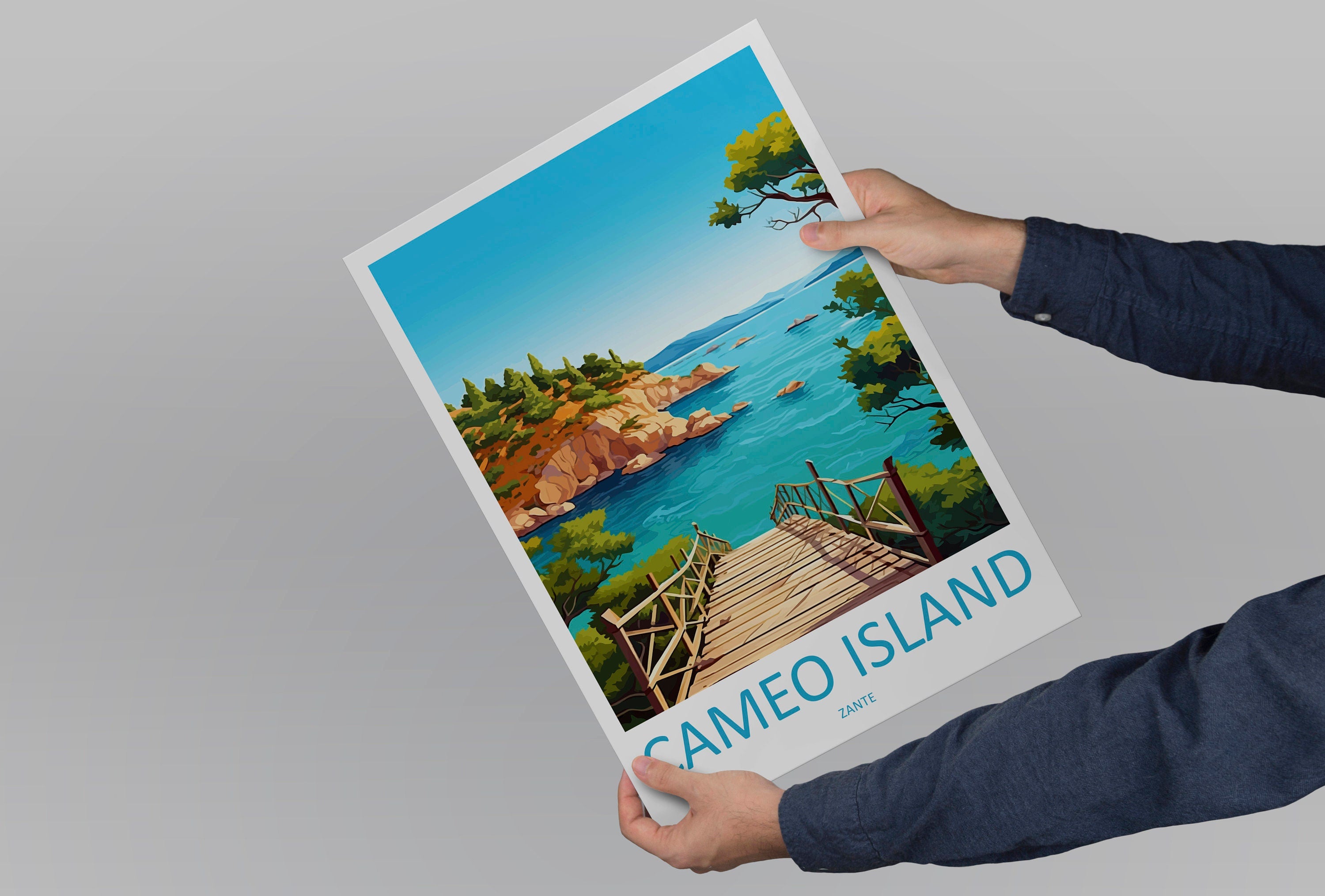 Cameo Island Travel Print