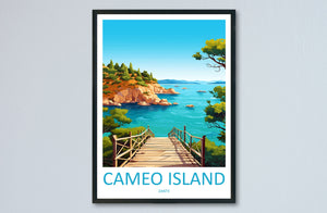 Cameo Island Travel Print