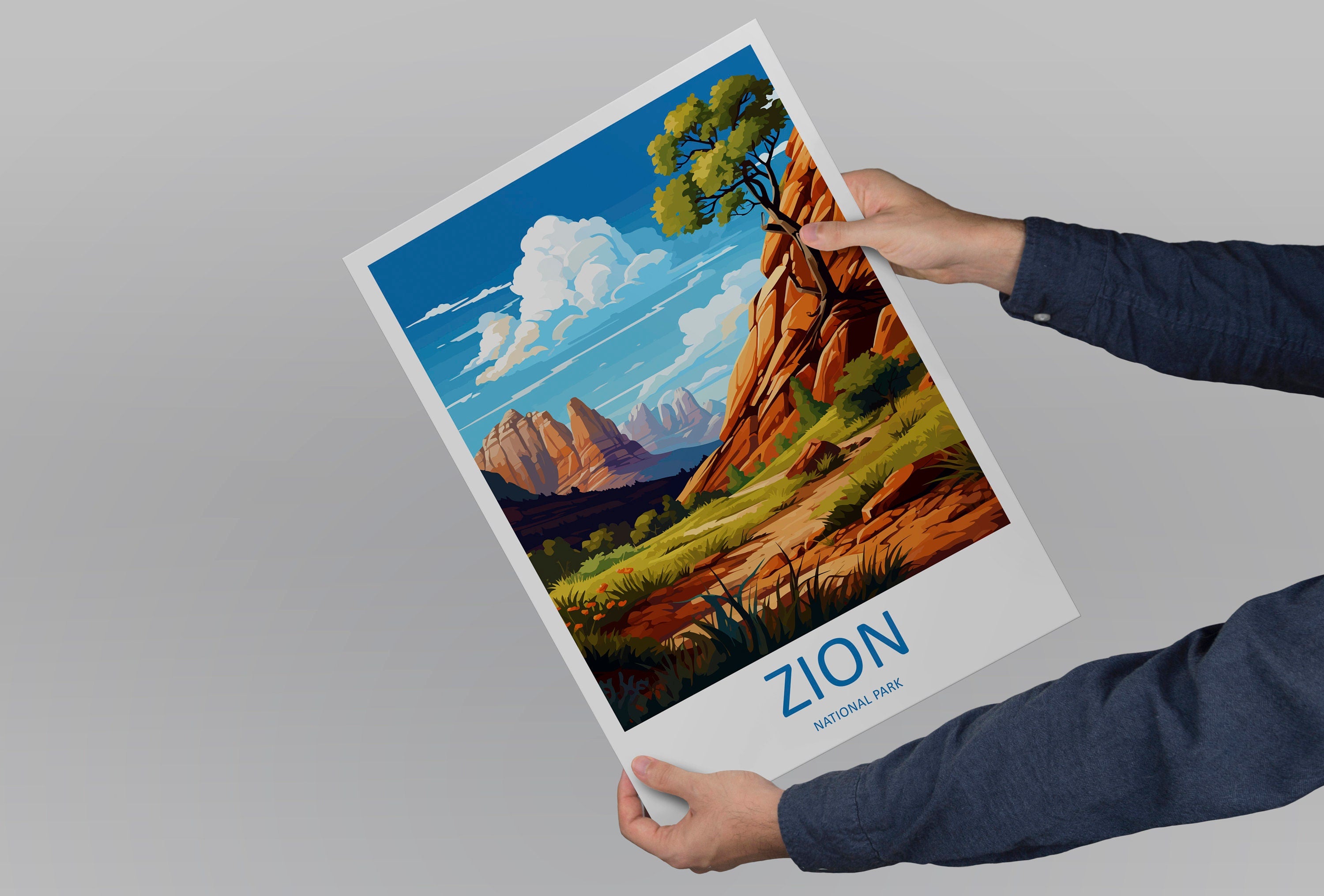 Zion National Park Travel Print