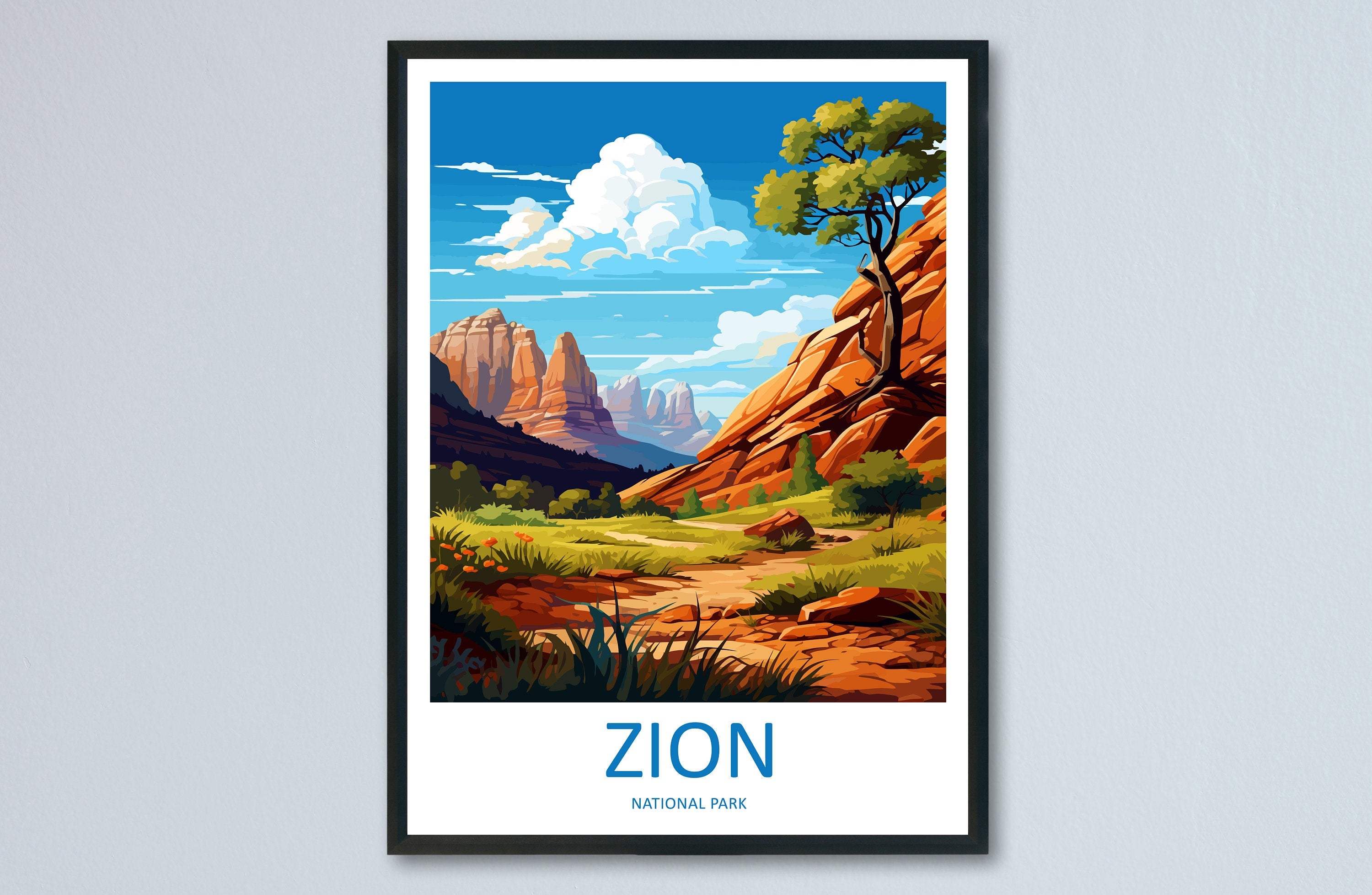 Zion National Park Travel Print