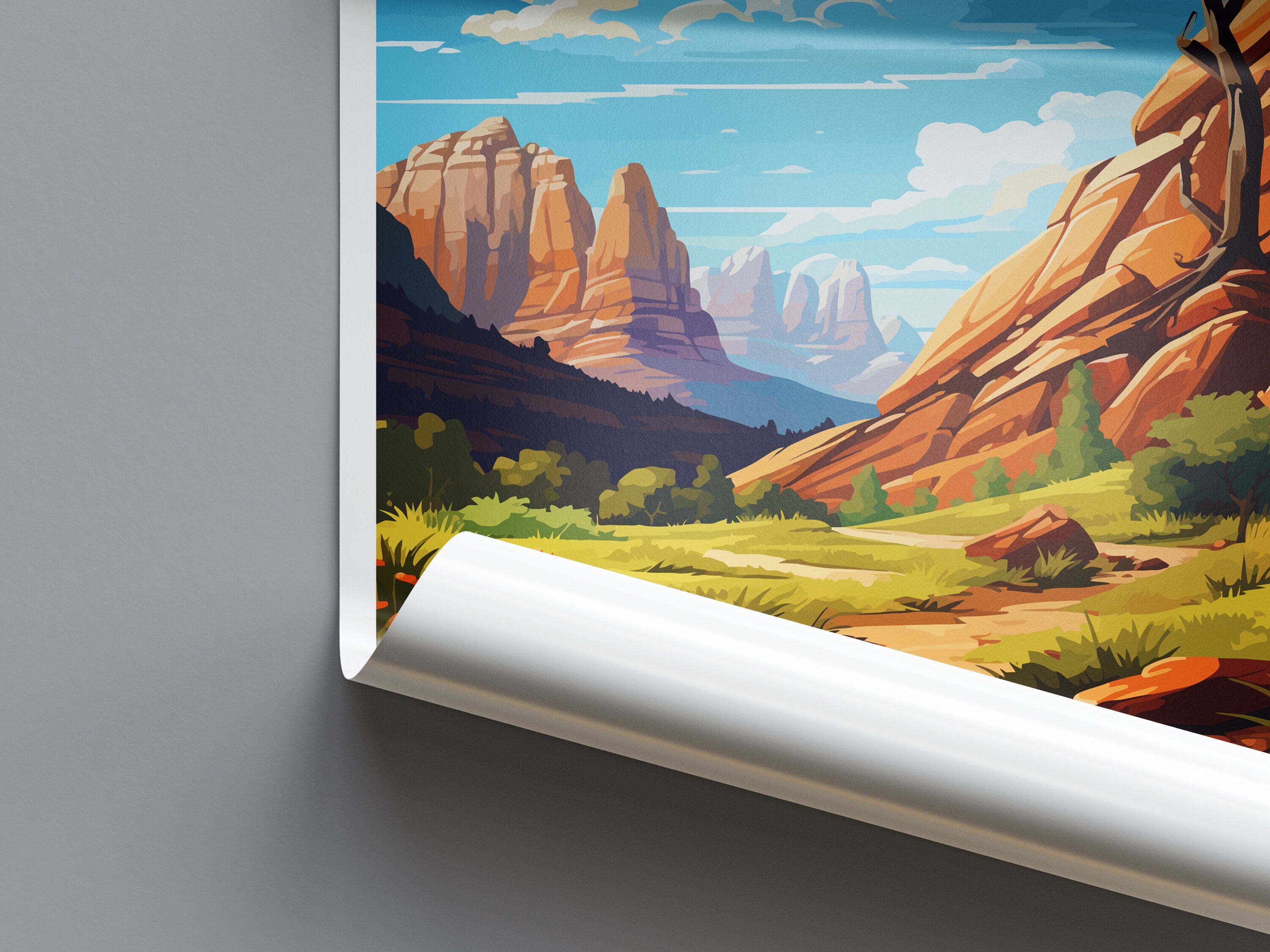 Zion National Park Travel Print