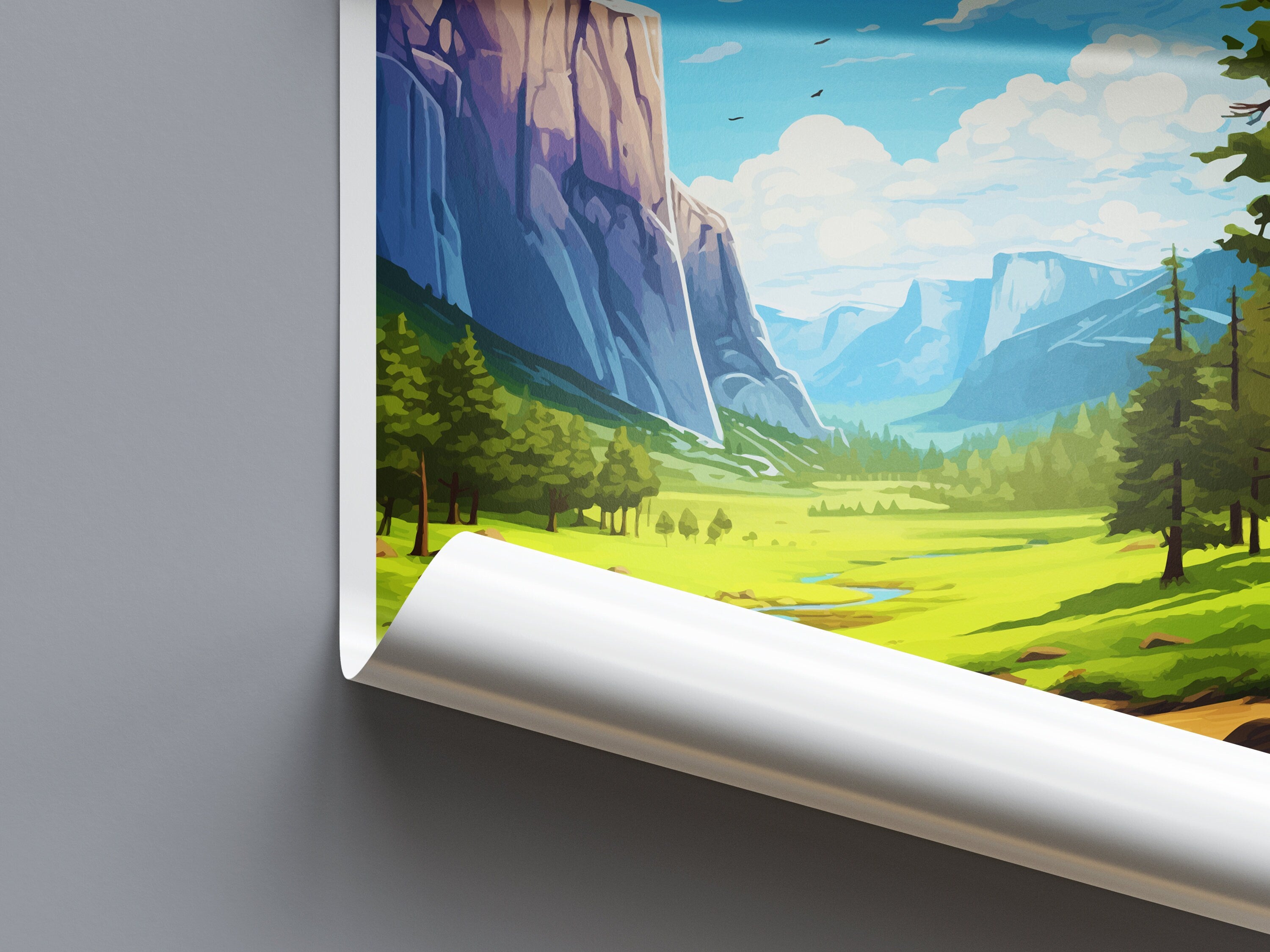 Yosemite Travel Print