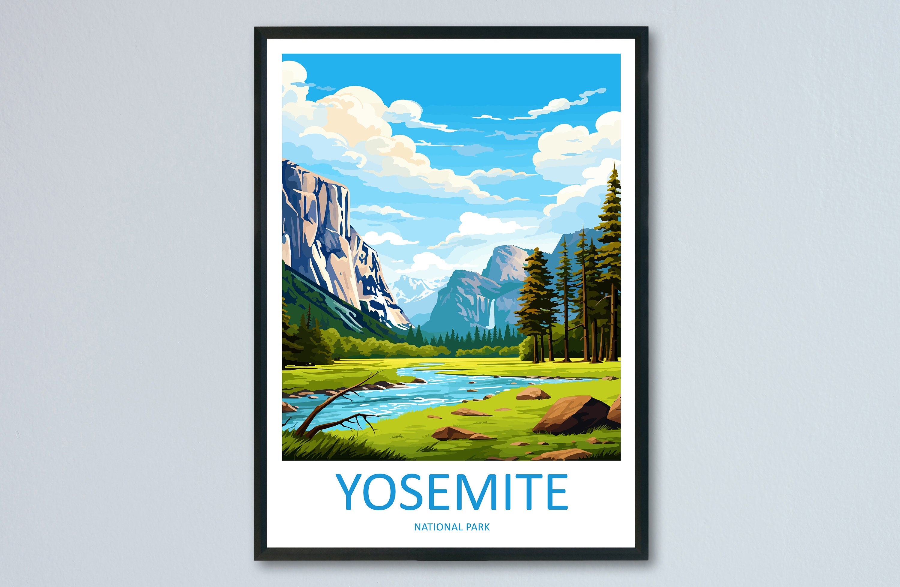 Yosemite Travel Print