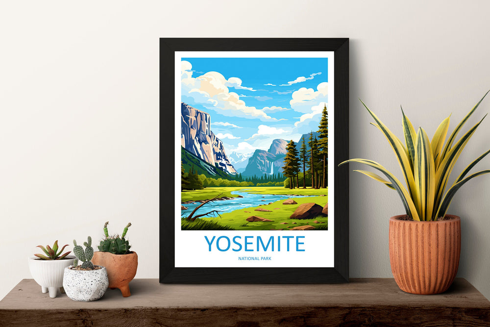 Yosemite Travel Print Wall Art Yosemite Wall Hanging Home Decor National Park Gift Yosemite Lovers National Park Wall Yosemite National Park