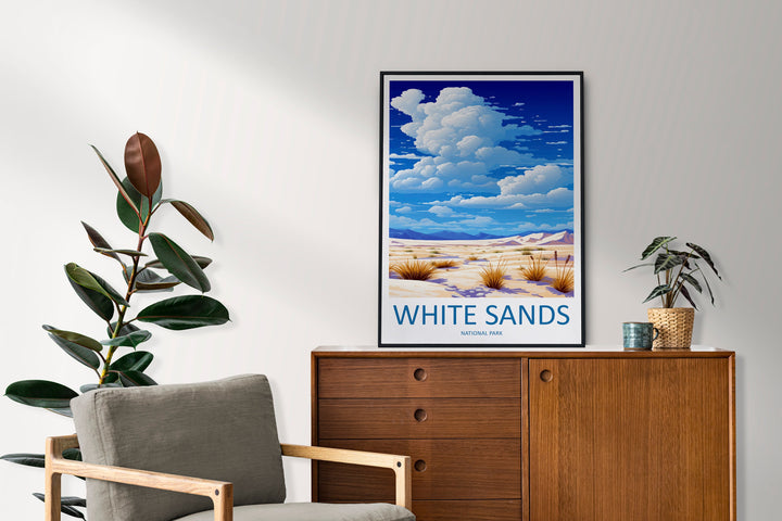 White Sands National Park Travel Print Wall Art White Sands National Park Wall Hanging Home Décor White Sands National Park Art Gift Poster