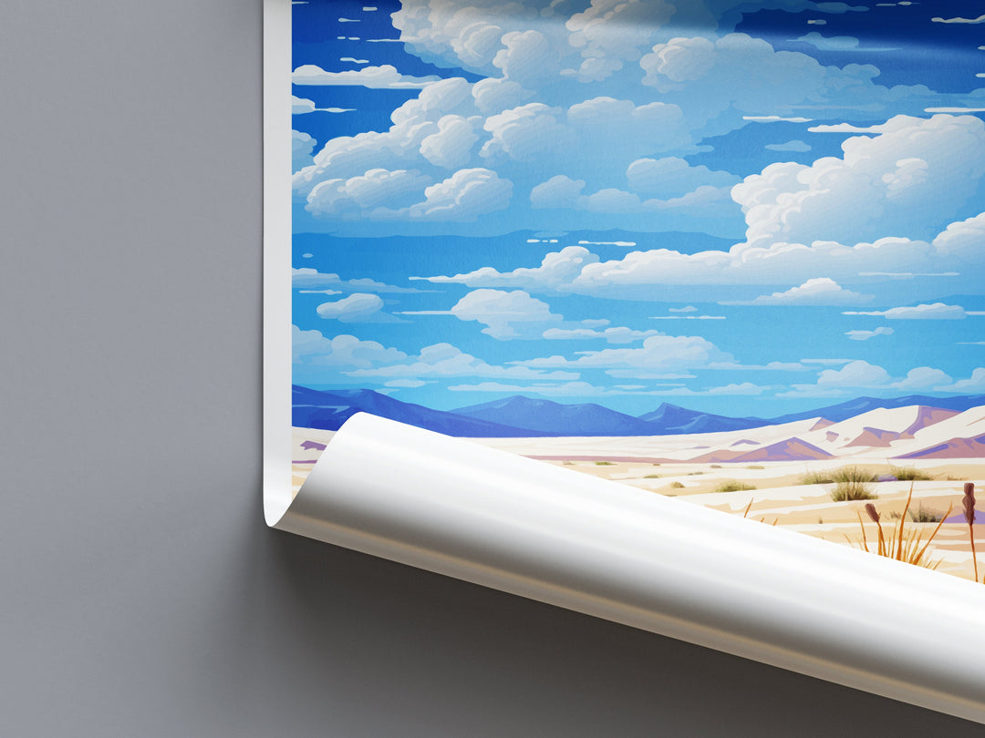 White Sands National Park Travel Print Wall Art White Sands National Park Wall Hanging Home Décor White Sands National Park Art Gift Poster