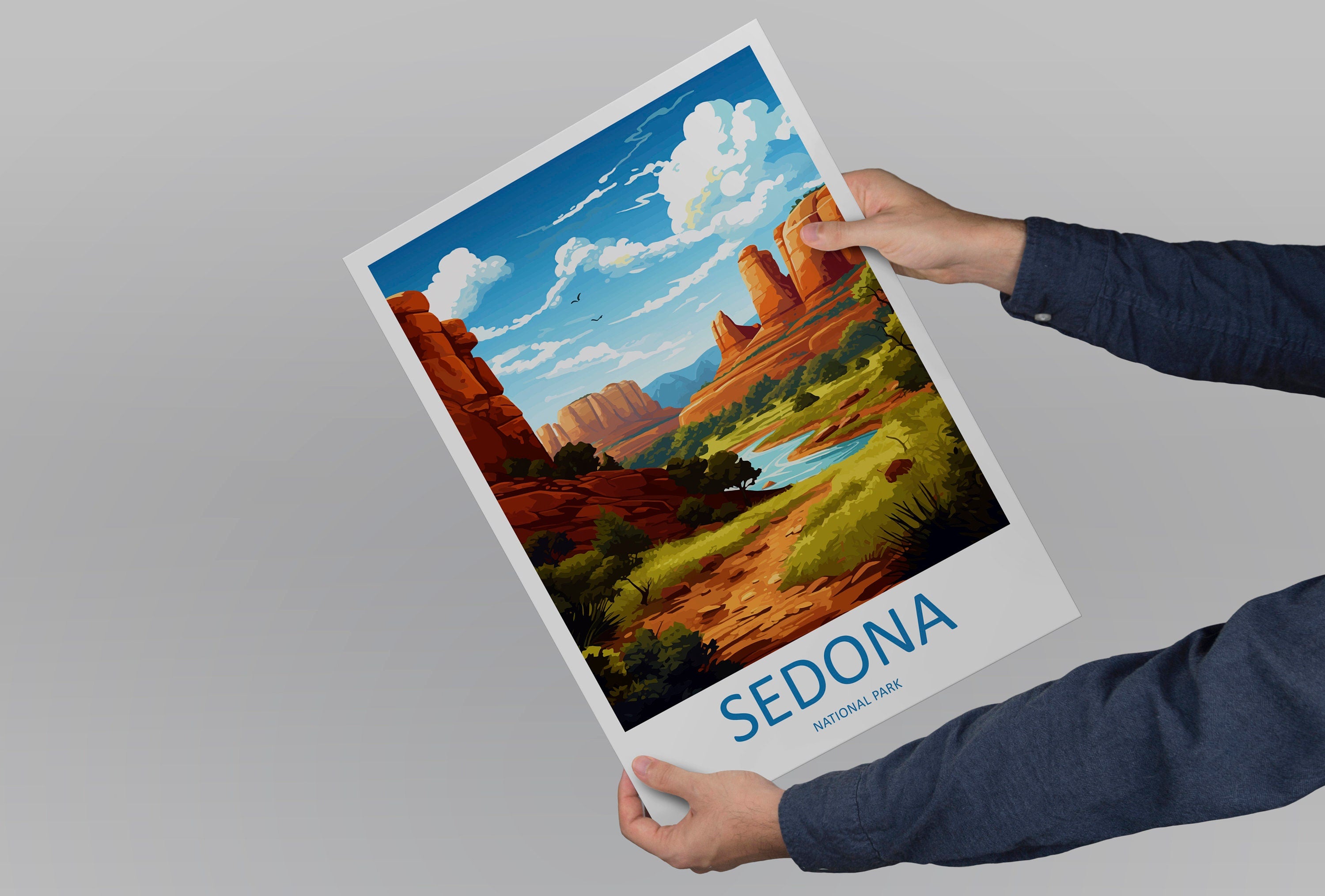 Sedona Travel Print Sedona Home Décor Arizona Art Print Sedona Wall Print For Sedona Gift Wall Hanging Arizona Sedona Desert Artwork Décor