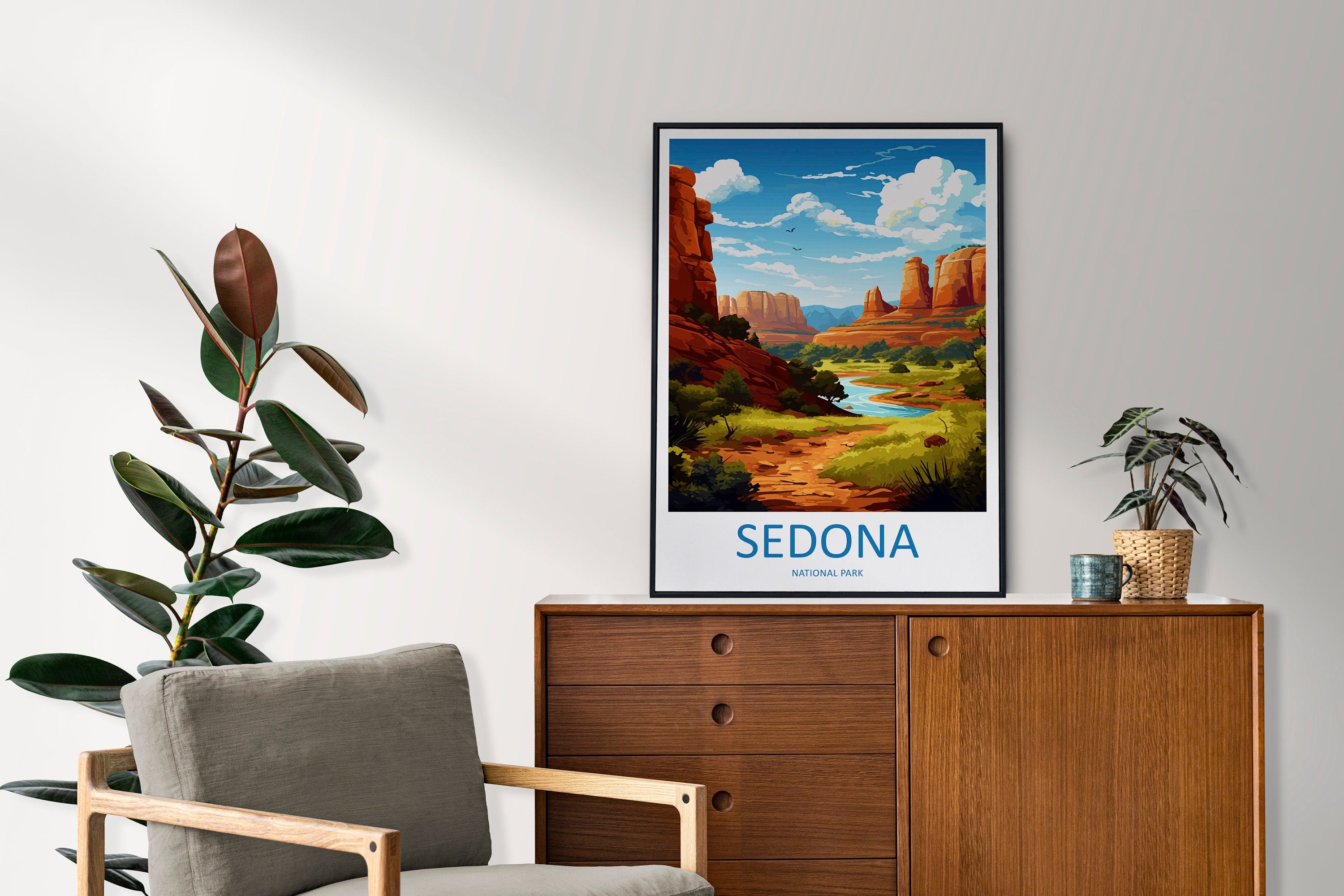 Sedona Travel Print Sedona Home Décor Arizona Art Print Sedona Wall Print For Sedona Gift Wall Hanging Arizona Sedona Desert Artwork Décor