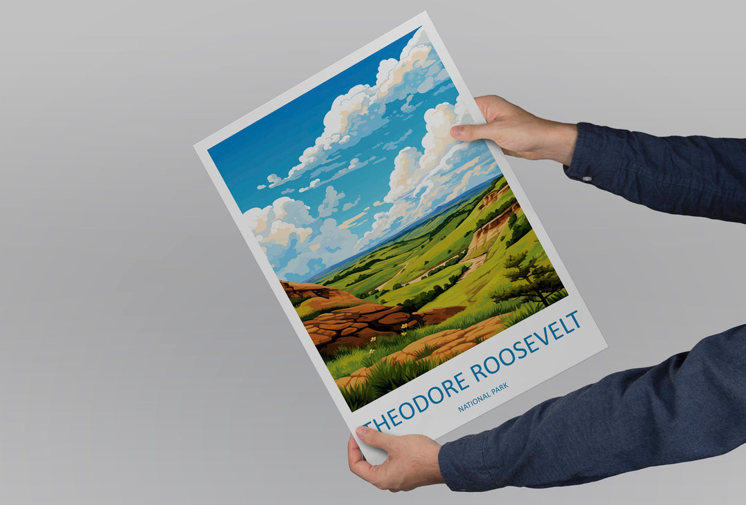 Theodore Roosevelt National Park Travel Print Wall Art Theodore Roosevelt National Park Wall Hanging Home Décor Theodore Roosevelt National
