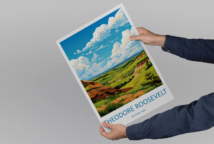 Theodore Roosevelt National Park Travel Print Wall Art Theodore Roosevelt National Park Wall Hanging Home Décor Theodore Roosevelt National