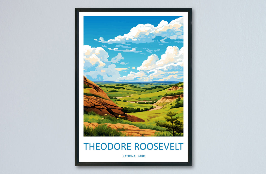 Theodore Roosevelt National Park Travel Print Wall Art Theodore Roosevelt National Park Wall Hanging Home Décor Theodore Roosevelt National