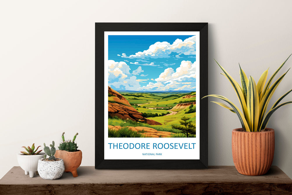 Theodore Roosevelt National Park Travel Print Wall Art Theodore Roosevelt National Park Wall Hanging Home Décor Theodore Roosevelt National