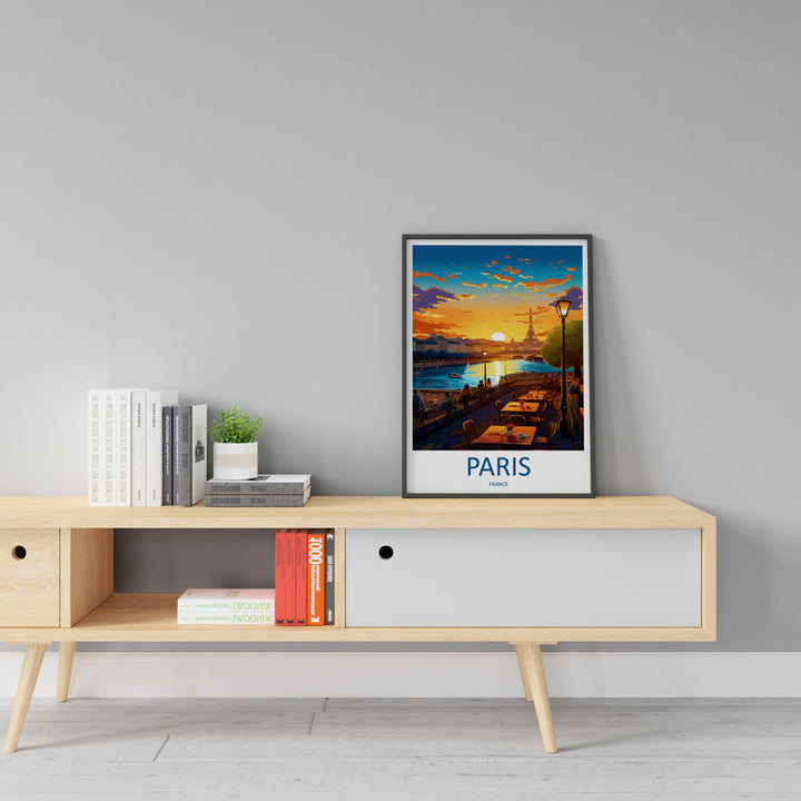 Paris Travel Print Wall Art Paris Wall Hanging Home Décor Paris Gift Art Lovers France Art Lover Gift Paris Print France Wall Art Décor