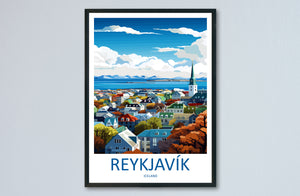 Reykjavik Travel Print