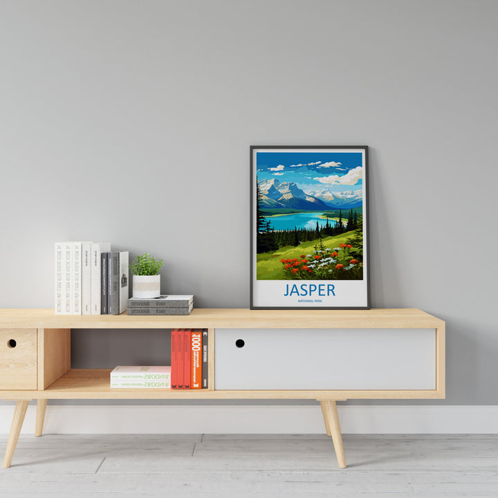 Jasper National Park Travel Print Wall Art Jasper National Park Wall Hanging Home Décor Jasper National Park Gift Art Lovers Canada Art Gift