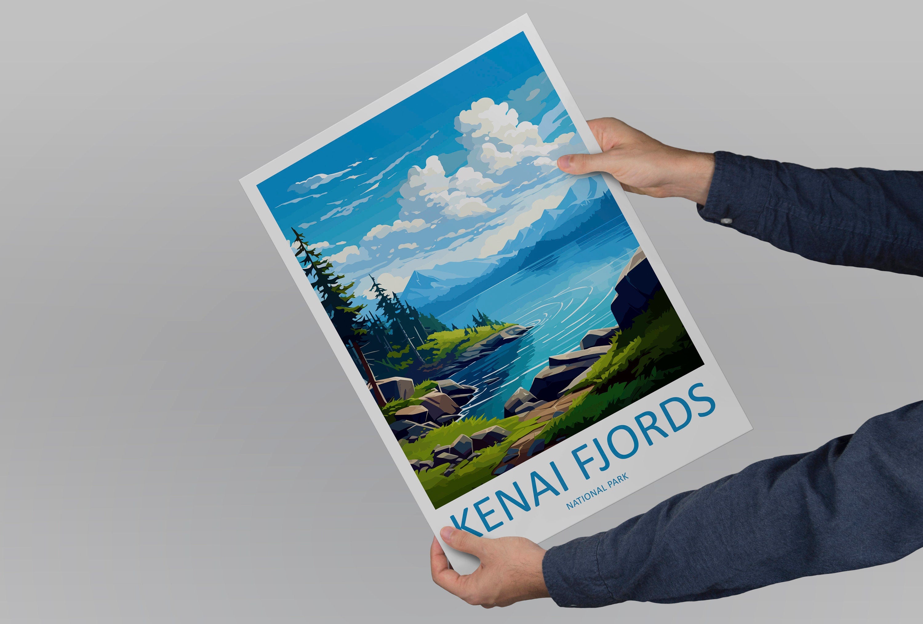 Kenai Fjords National Park Travel Print