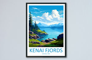 Kenai Fjords National Park Travel Print