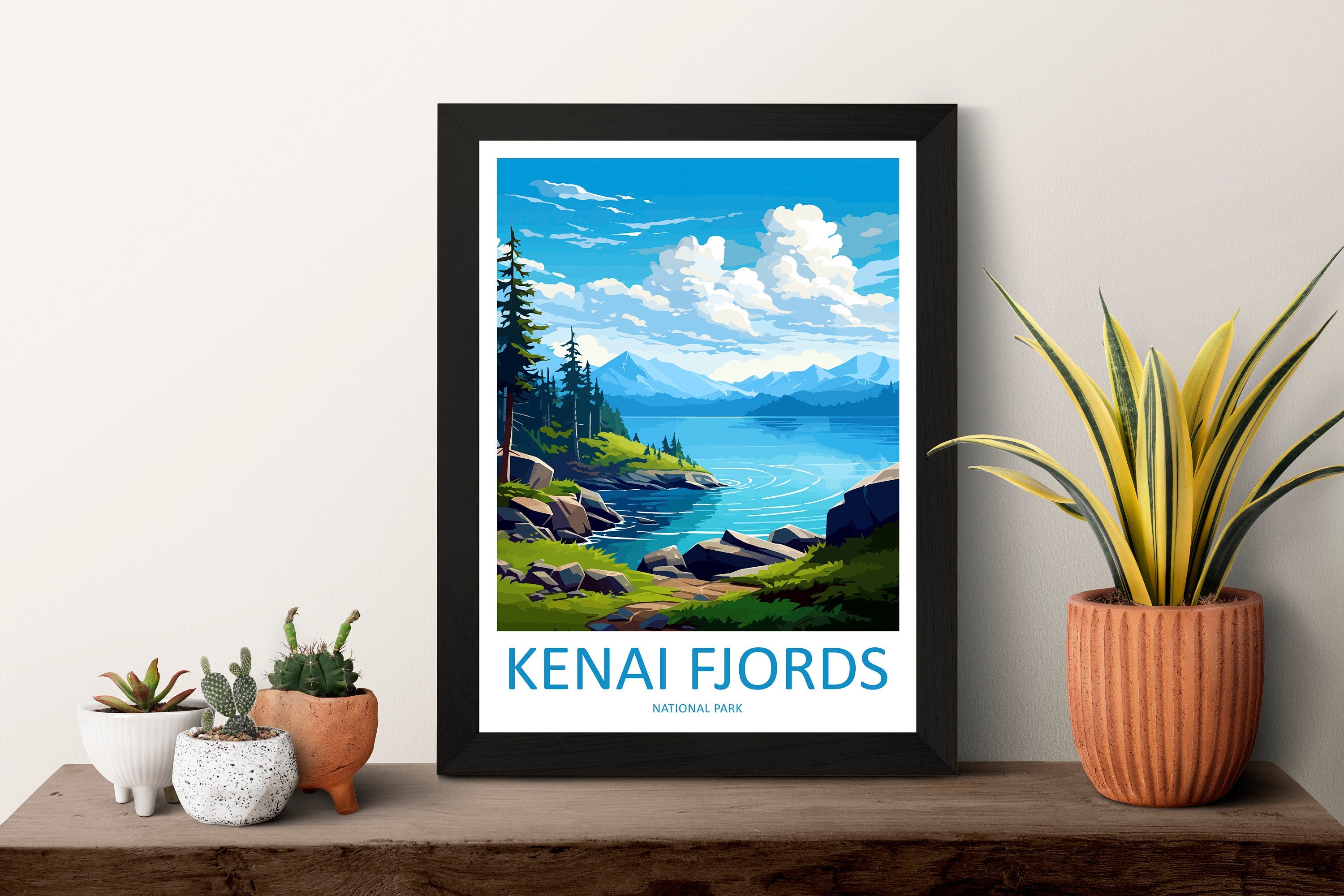 Kenai Fjords National Park Travel Print