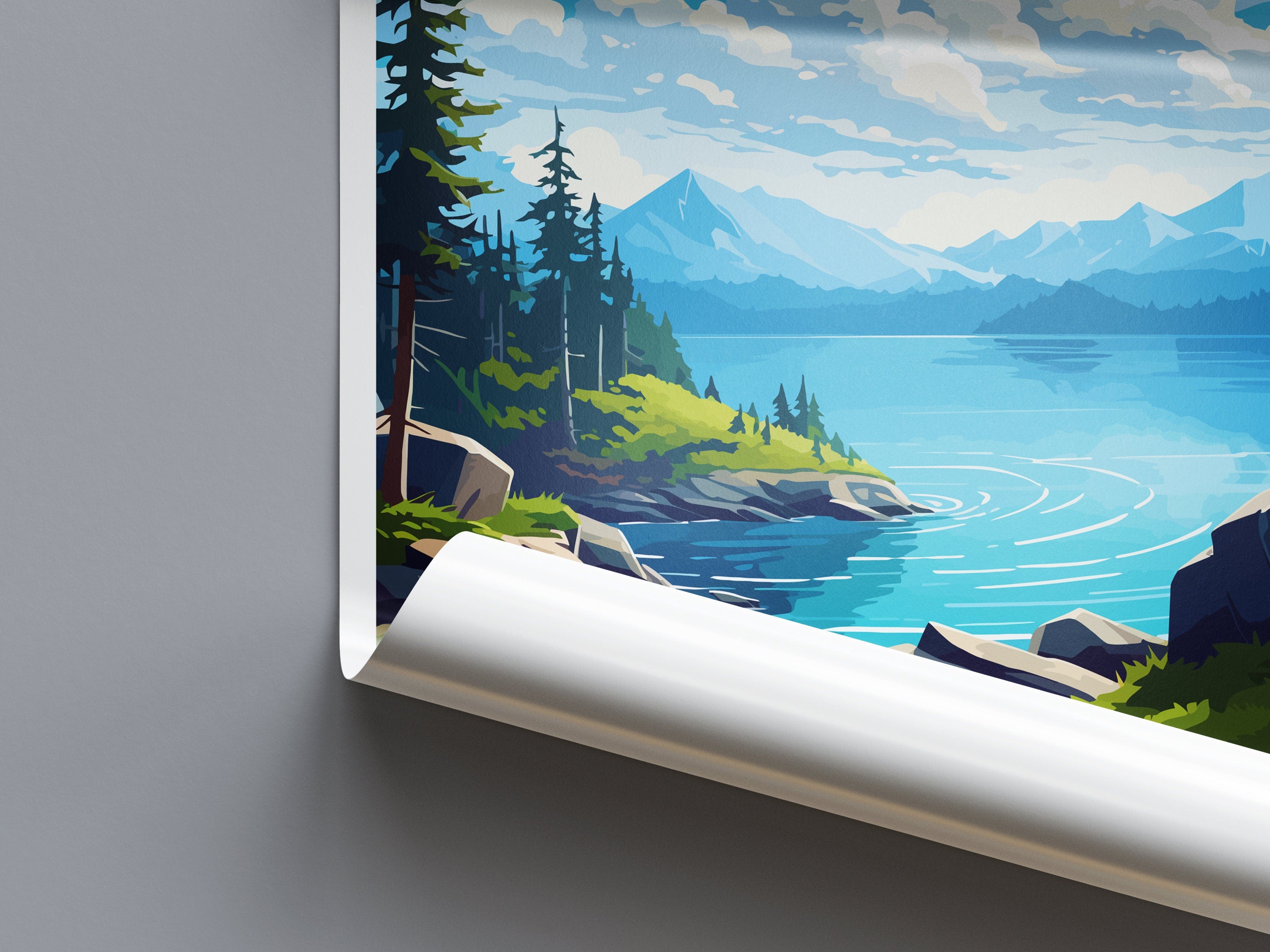 Kenai Fjords National Park Travel Print