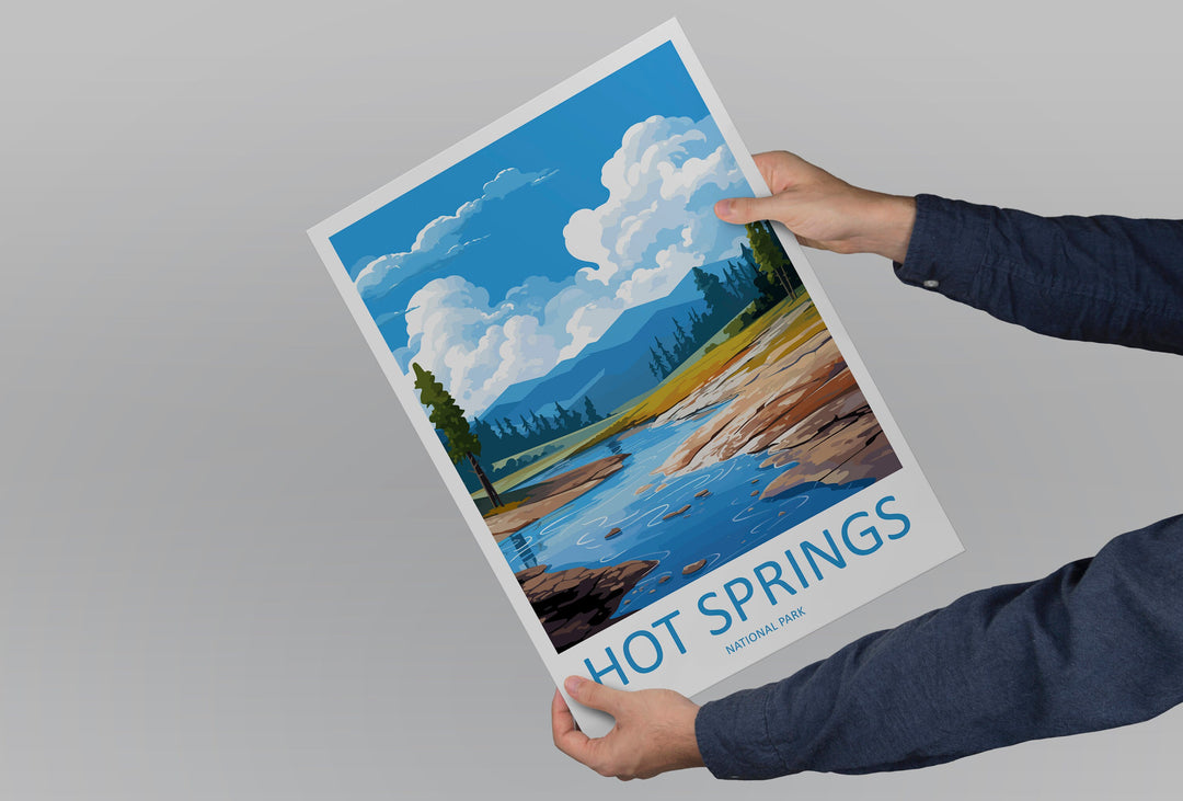 Hot Springs National Park Travel Print Wall Art Hot Springs Wall Hanging Home Décor Hot Springs Gift Art Lovers Hot Springs Art Lover Gift