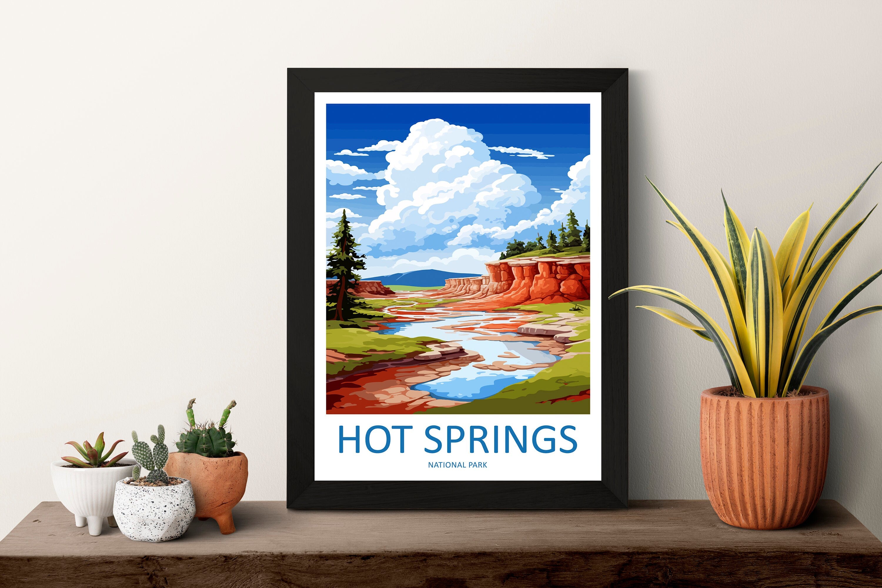 Hot Springs National Park Travel Print