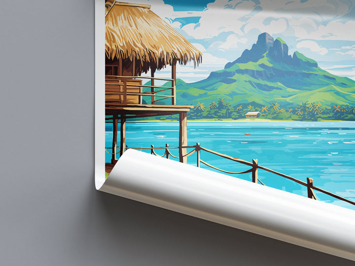 Bora Bora Travel Print Wall Art Bora Bora Wall Hanging Home Décor Bora Bora Gift Art Lovers French Polynesia Art Lover Gift Bora Bora Gift