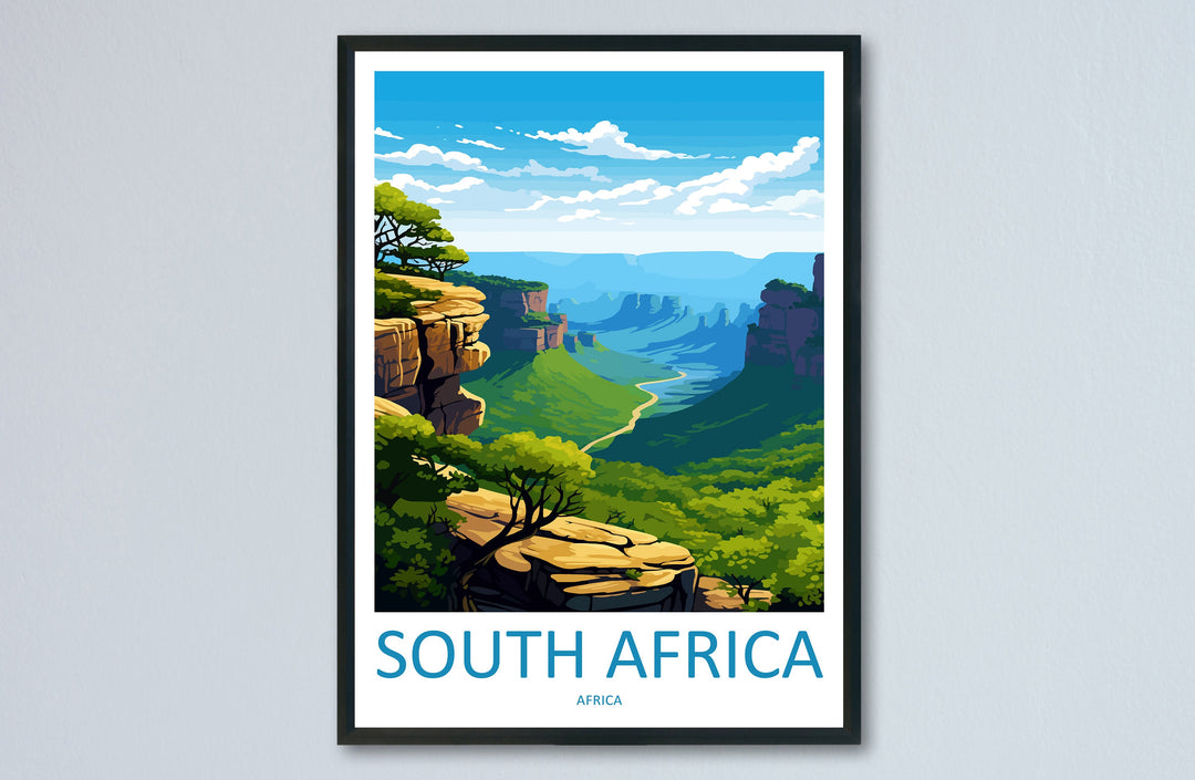 South Africa Travel Print Wall Art South Africa Wall Hanging Home Décor South Africa Gift Art Lovers South Africa Art Print Wall Décor Art