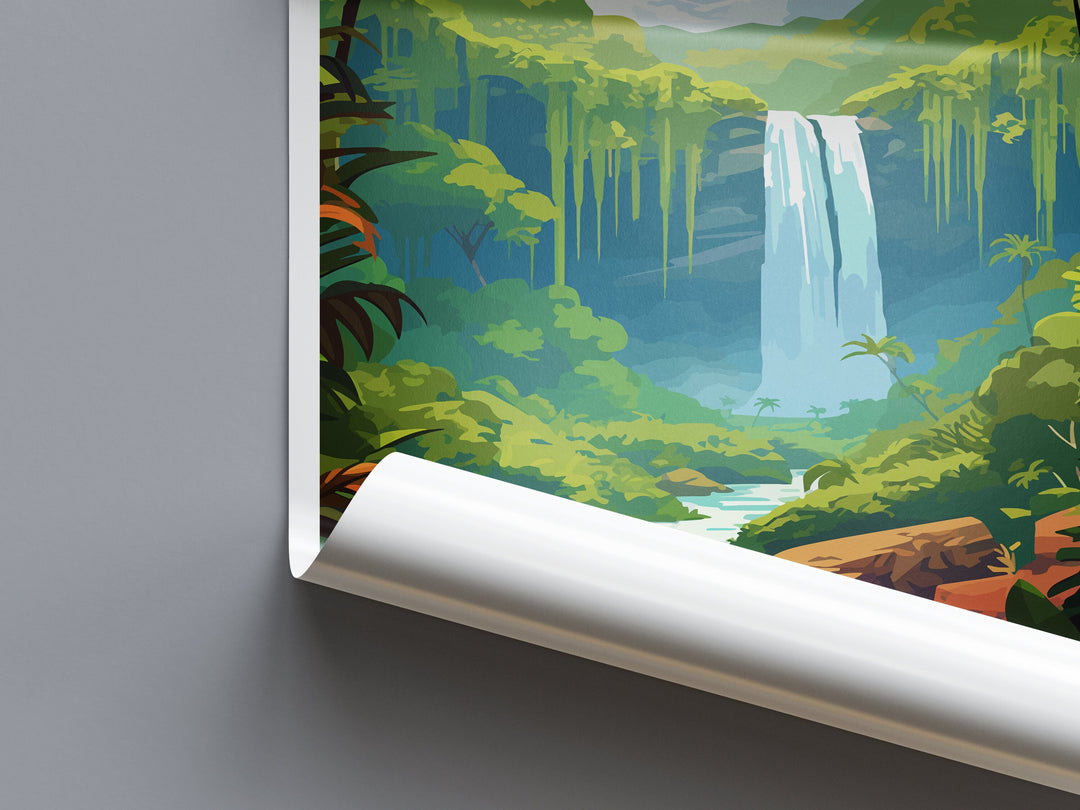 Costa Rica South America Travel Print Wall Art Costa Rica Wall Hanging Home Décor Costa Rica Gift Art Lovers Wall Art Caribbean Travel Art