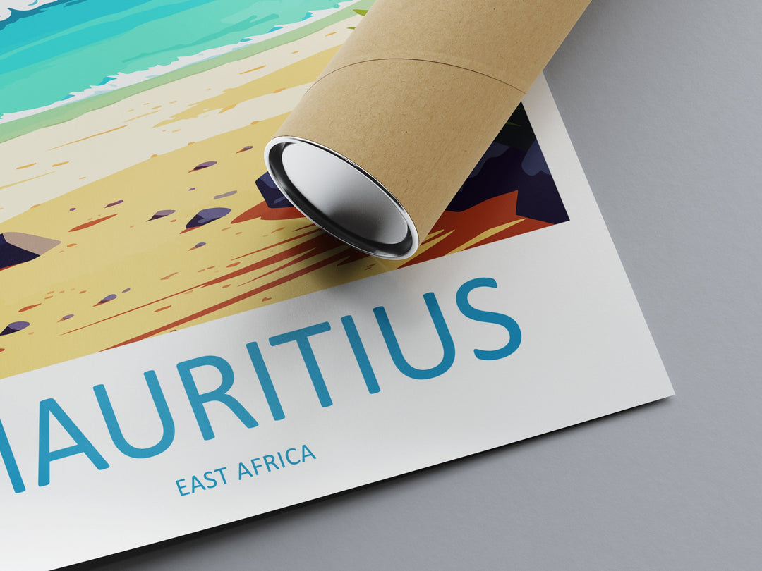 Mauritius Travel Print Wall Art Mauritius Wall Hanging Home Décor Mauritius Gift Art Lovers East Africa Art Lover Gift Mauritius Gift