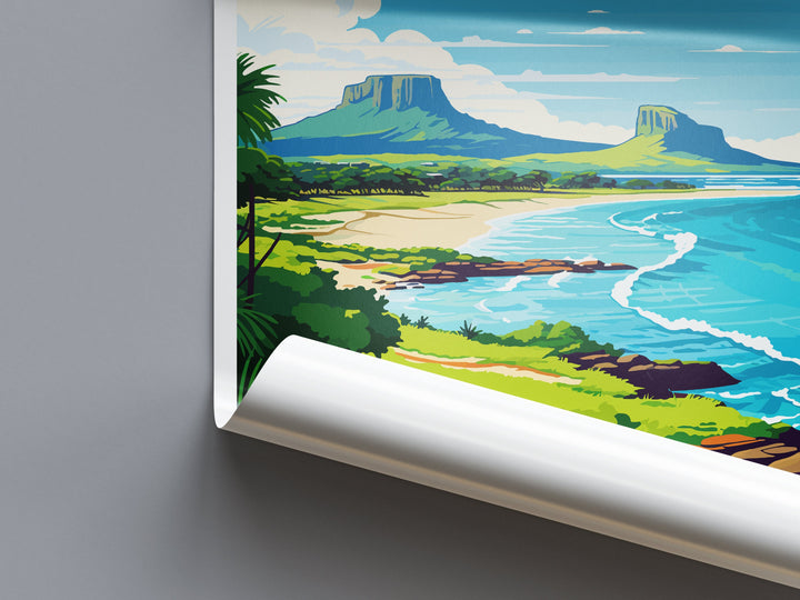 Mauritius Travel Print Wall Art Mauritius Wall Hanging Home Décor Mauritius Gift Art Lovers East Africa Art Lover Gift Mauritius Gift