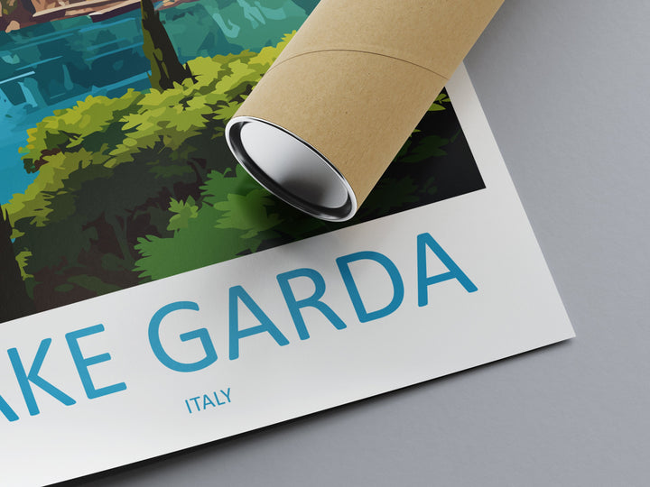 Lake Garda Travel Print Wall Art Lake Garda Wall Hanging Home Decoration Lake Garda Gift Art Lovers Wall Art Print Art Lake Garda Travel Art