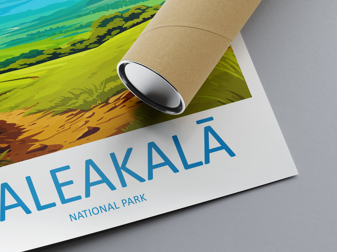 Haleakalā National Park Travel Print Wall Art Haleakalā Volcanoes Wall Hanging Home Décor Haleakalā Volcanoes Gift Art Lovers
