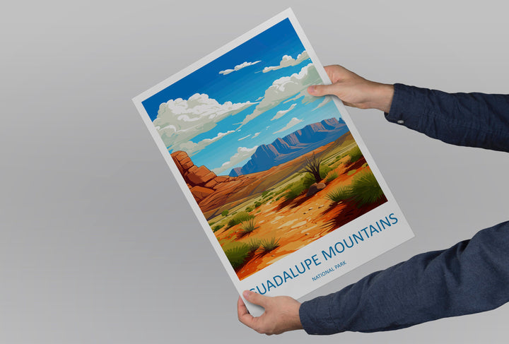 Guadalupe Mountains National Park Travel Print Wall Art Guadalupe Mountains Wall Hanging Home Décor Guadalupe Mountains Gift Art Lovers