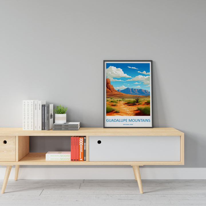 Guadalupe Mountains National Park Travel Print Wall Art Guadalupe Mountains Wall Hanging Home Décor Guadalupe Mountains Gift Art Lovers