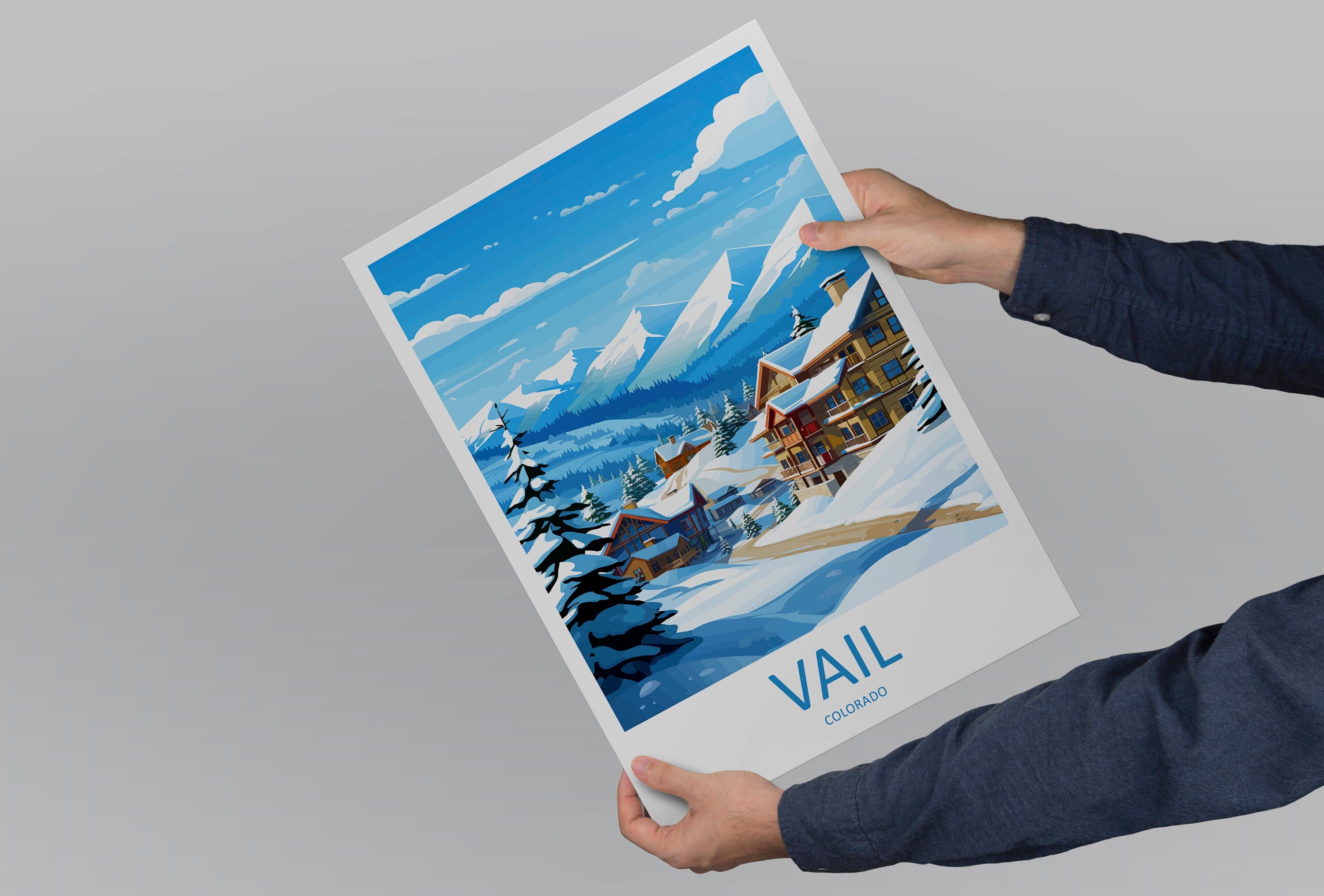 Vail Ski Resort Travel Print