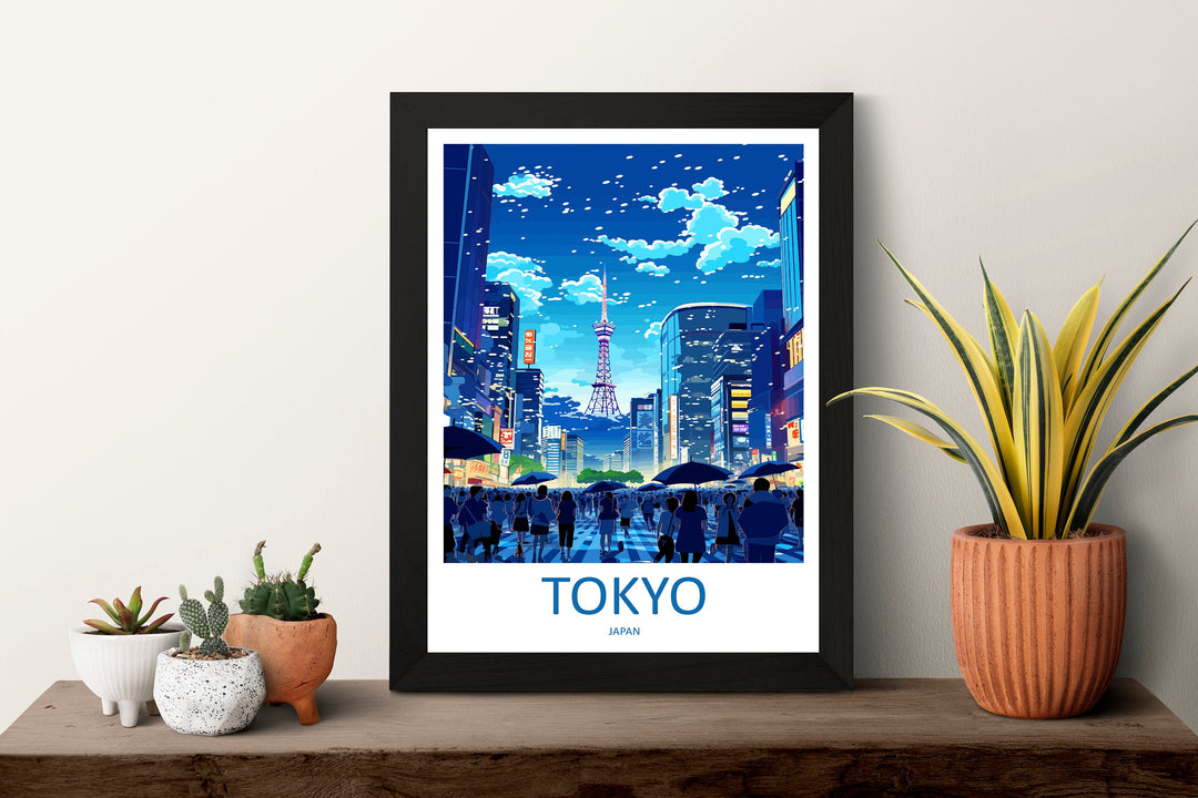 Japan Travel Print Wall Art Japan Wall Hanging Home Décor Japan Gift Art Lovers Tokyo Art Lover Gift Tokyo Travel Gift