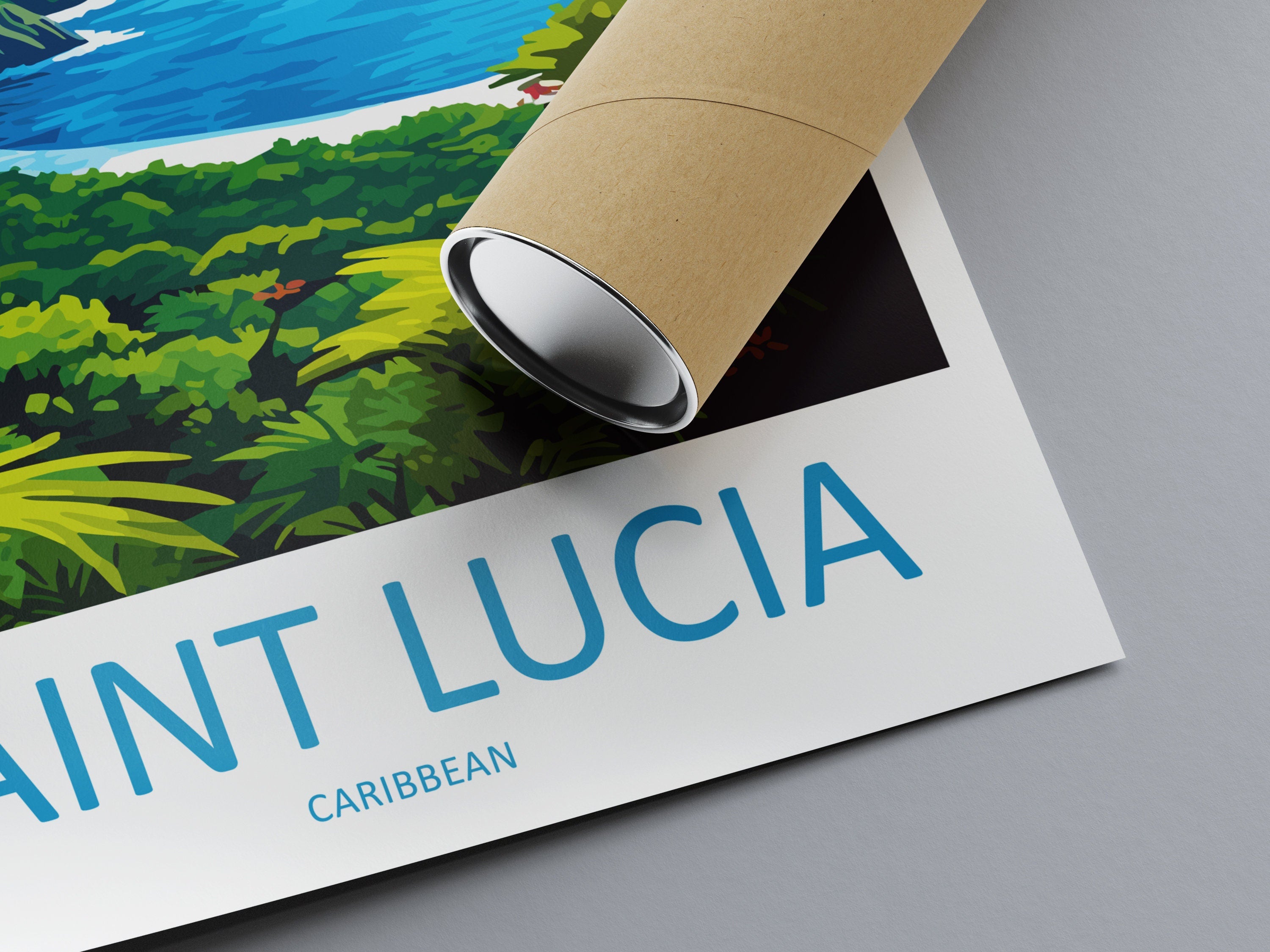 Saint Lucia Travel Print