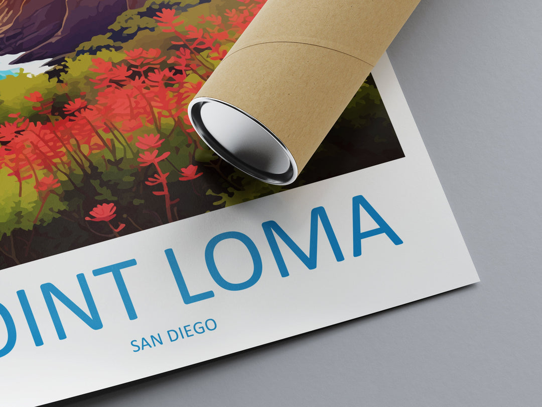 Point Loma Travel Print Wall Art Point Loma Wall Hanging Home Décor Point Loma Gift Art Lovers California Art Lover Gift