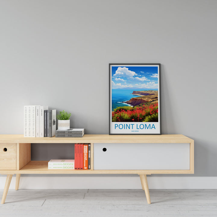 Point Loma Travel Print Wall Art Point Loma Wall Hanging Home Décor Point Loma Gift Art Lovers California Art Lover Gift