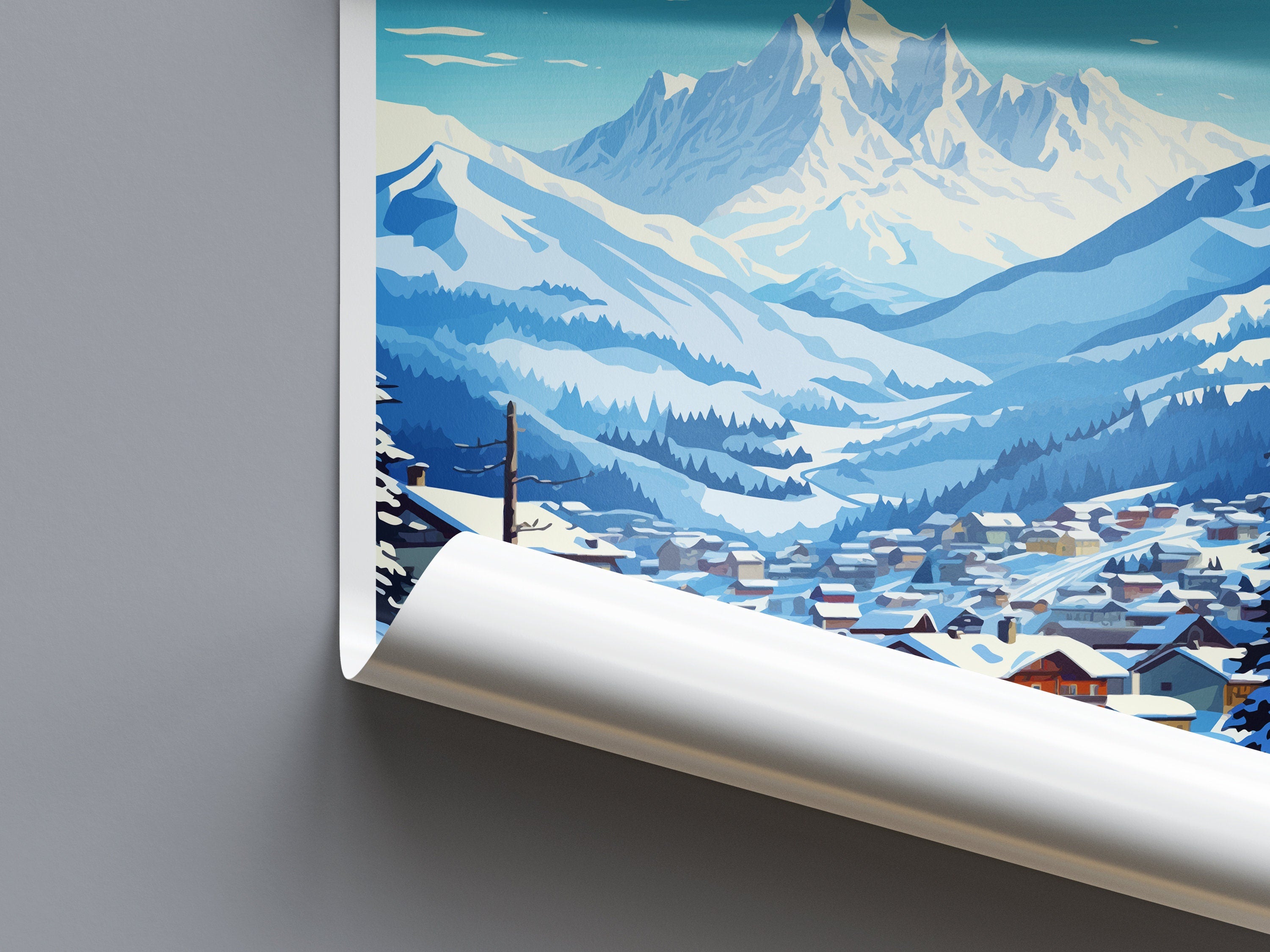 Chamonix Travel Print