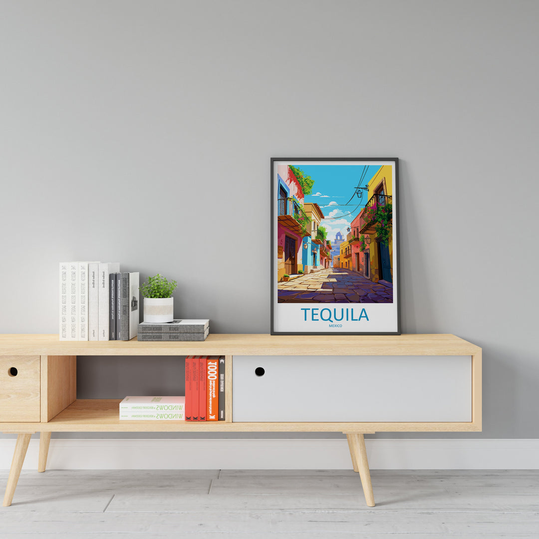 Tequila Travel Print Wall Art Tequila Wall Hanging Home Decor Tequila Gift Art Lovers Wall Art Print Art Mexico Art