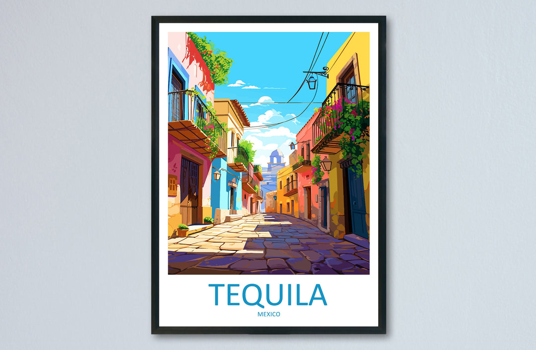 Tequila Travel Print Wall Art Tequila Wall Hanging Home Decor Tequila Gift Art Lovers Wall Art Print Art Mexico Art