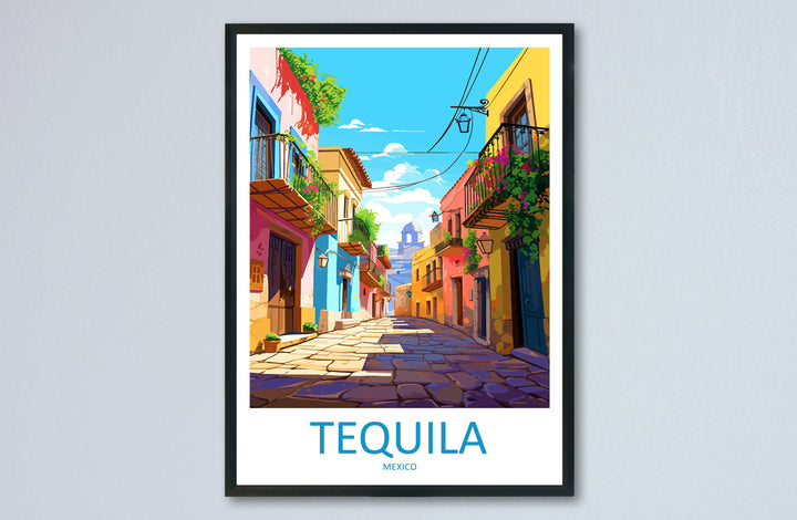 Tequila Travel Print Wall Art Tequila Wall Hanging Home Decor Tequila Gift Art Lovers Wall Art Print Art Mexico Art