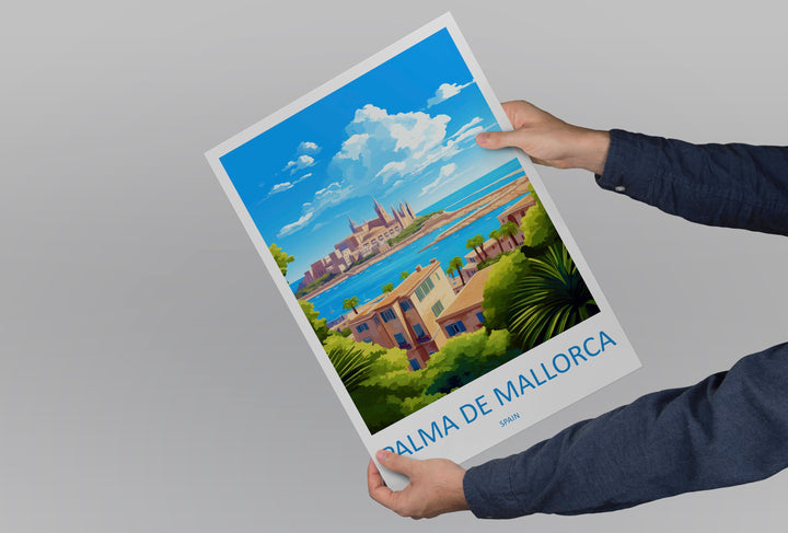 Palma De mallorca Travel Print Wall Art Palma De mallorca Wall Hanging Home Décor Palma De mallorca Gift Art Lovers Spain Art Lover Gift