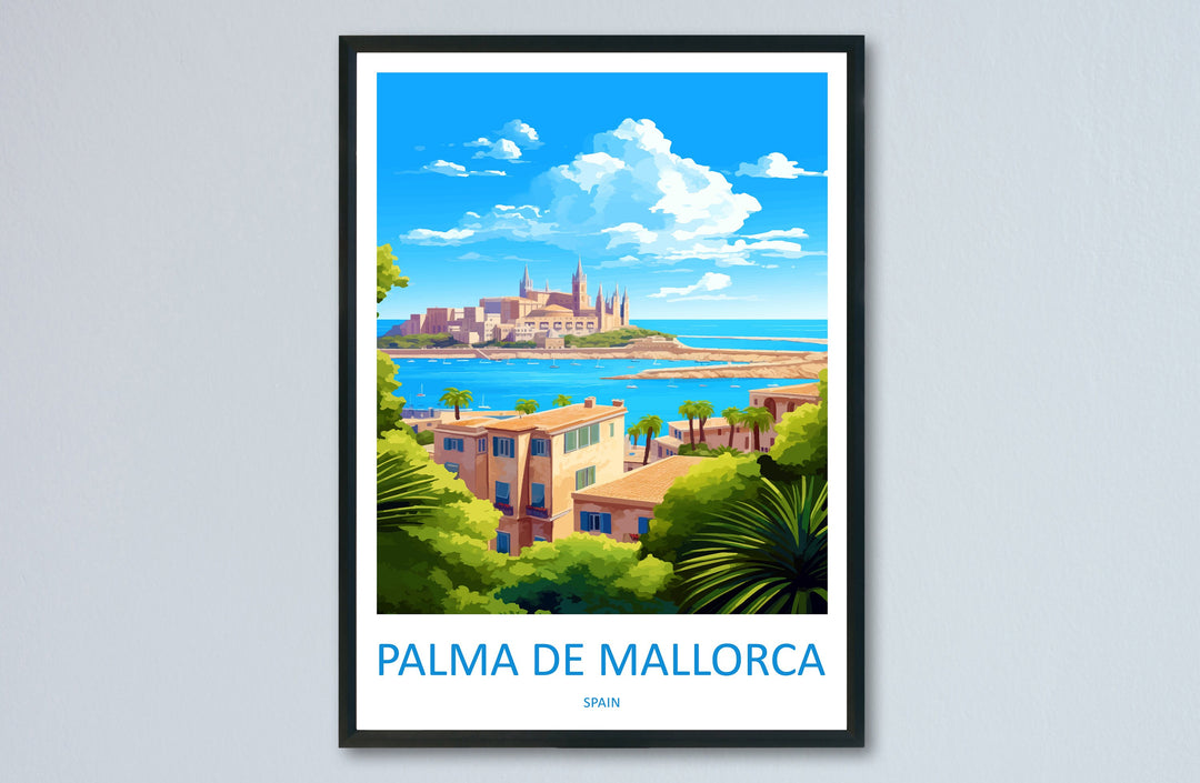 Palma De mallorca Travel Print Wall Art Palma De mallorca Wall Hanging Home Décor Palma De mallorca Gift Art Lovers Spain Art Lover Gift